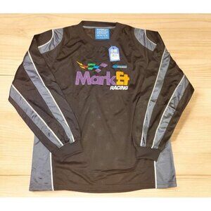 Market Express Racing Jersey Mens Size XL Black Mesh‎ Reflective Embroidered NWT